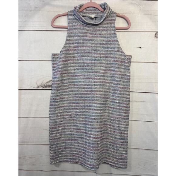 Akemi + Kin Size SM Dress Sleeveless Stripes Cowl Neck Anthropologie - Picture 1 of 6